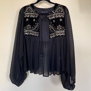 Zara embellished jacket